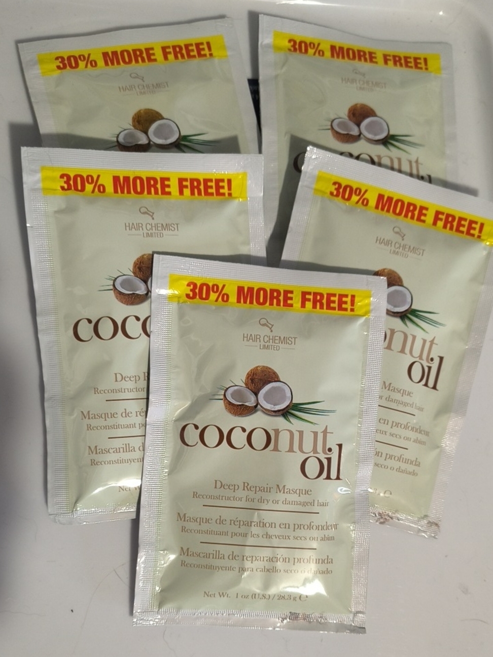 SET OF 5 🚨 Coconut Oil Deep Repair Masque - Cream